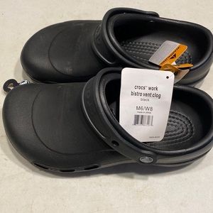 Crocs work bistro vent clog in black